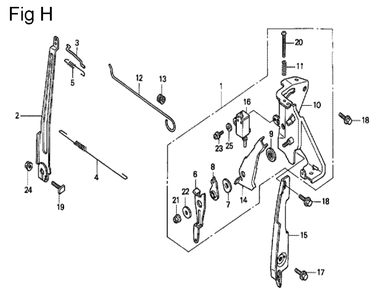 Fig-8 Diagram and Parts List for GC160A Type VXC Honda Engine