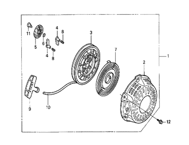Fig-0 Diagram and Parts List for GX120K1 (RHQ4)(43-9099999) Honda Engine