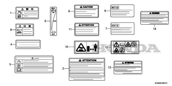 Other Parts (2) Diagram and Parts List for GX690RH (Type TXFC)(GCAPH-2000001-9999999) Honda Engine