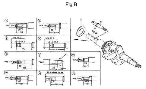 Fig-2 Diagram and Parts List for GC160 Type QBC Honda Engine