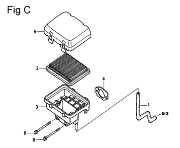 Fig-3 Diagram and Parts List for GC160 Type VXJ Honda Engine