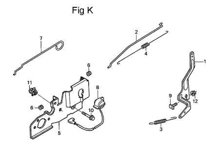 Fig-11 Diagram and Parts List for GSV190A Type N5AF Honda Engine