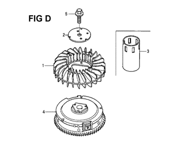 Fig-8 Diagram and Parts List for GXV530 Type JXA3 Honda Engine