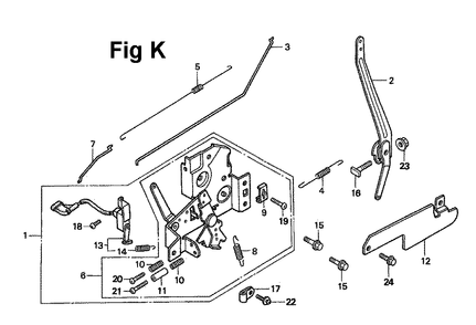 Fig-4 Diagram and Parts List for GXV140 Type A1 Honda Engine