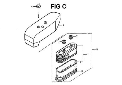 Fig-9 Diagram and Parts List for GXV160K1 Type SFL Honda Engine