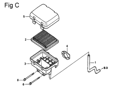 Fig-3 Diagram and Parts List for GC160 Type SHE Honda Engine