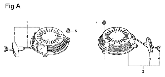 Fig-1 Diagram and Parts List for GCV160LA Type BHH Honda Engine