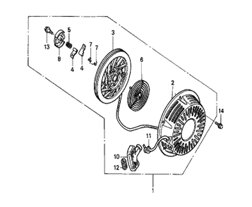 Fig-0 Diagram and Parts List for GX240K1 Type VH12A Honda Engine