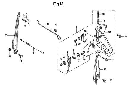Fig-13 Diagram and Parts List for GC160 Type VXA Honda Engine