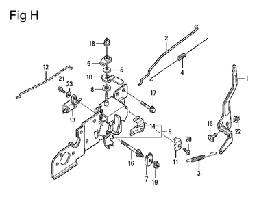 Fig-8 Diagram and Parts List for GCV160LA Type A2R Honda Engine