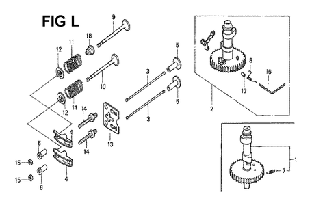 Fig-8 Diagram and Parts List for GXV140 Type N1KC Honda Engine