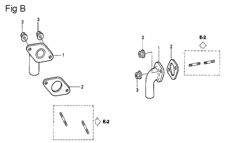 Fig-2 Diagram and Parts List for GCV530 Type EXA1 Honda Engine