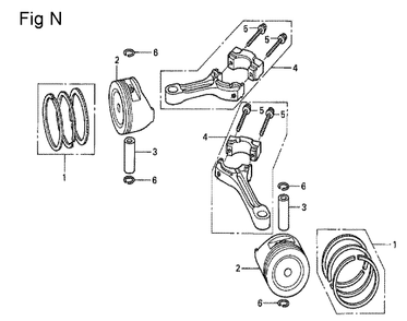 Fig-14 Diagram and Parts List for GCV530 Type QEA1A Honda Engine