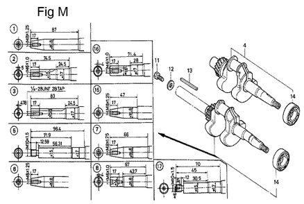 Fig-13 Diagram and Parts List for G100K2 Type SJ2 Honda Engine