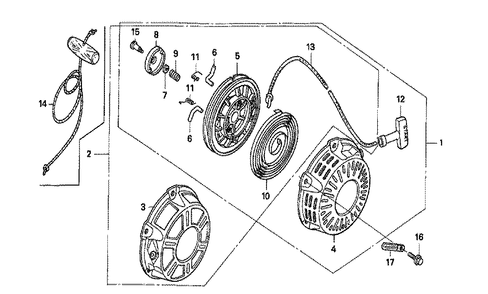Fig-0 Diagram and Parts List for GX160K1 Type RMB4 Honda Engine