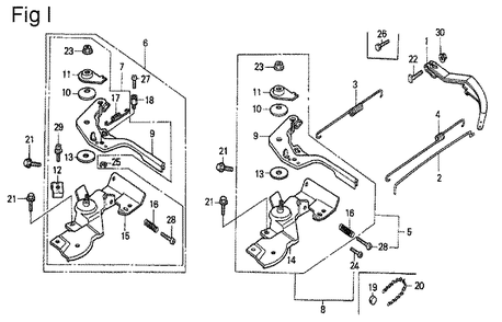 Fig-14 Diagram and Parts List for GX140 Type VET Honda Engine
