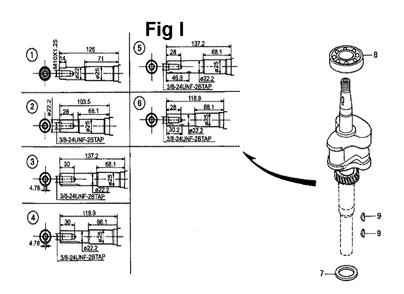 Part Location Diagram of 13310-ZG9-M10 Honda Crankshaft