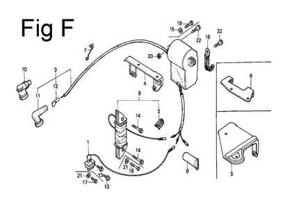 Fig-6 Diagram and Parts List for G100 Type S Honda Engine