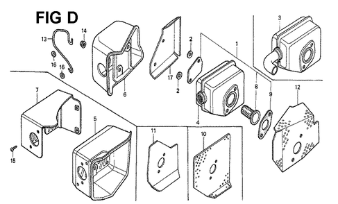 Fig-2 Diagram and Parts List for GXV160 Type S Honda Engine