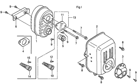 Fig-9 Diagram and Parts List for GC190A Type QHA Honda Engine