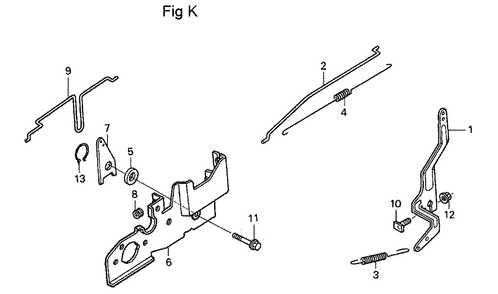 Fig-11 Diagram and Parts List for GSV190A Type A1A Honda Engine