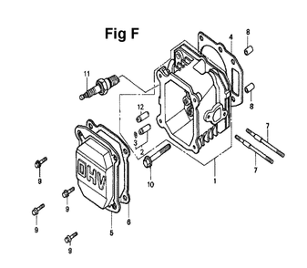 Fig-8 Diagram and Parts List for GXV140 Type A1K Honda Engine