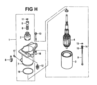 Fig-13 Diagram and Parts List for GXV160 Type S Honda Engine