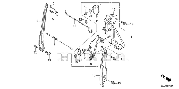 Control (1) Diagram and Parts List for GC160LAX (Type QBC)(GCAHA-6025169-9999999) Honda Engine