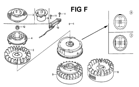 Fig-3 Diagram and Parts List for GXV160 Type S Honda Engine