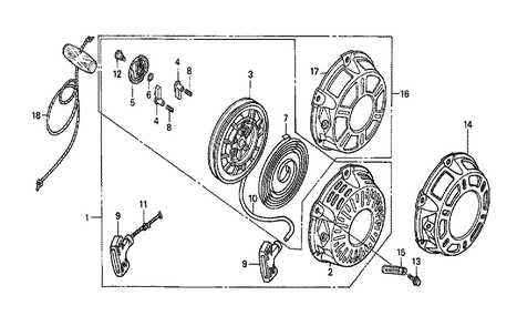 Fig-0 Diagram and Parts List for GX160K1 Type VIH Honda Engine