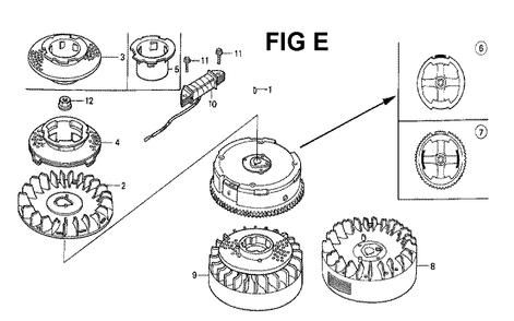 Fig-6 Diagram and Parts List for GXV160K1 Type N1 Honda Engine