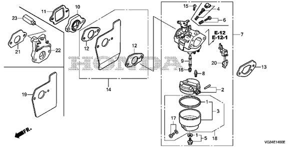Part Location Diagram of 16212-Z8B-900 Honda Gasket, Insulator