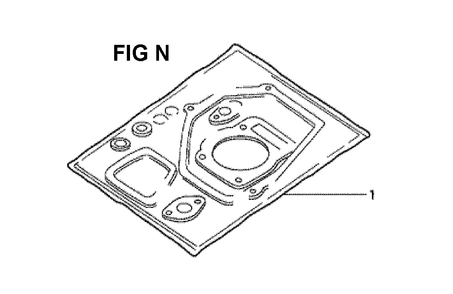 Fig-4 Diagram and Parts List for GXV340K2 Type DA Honda Engine