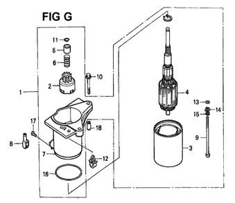 Fig-8 Diagram and Parts List for GXV160K1 Type N1E5 Honda Engine