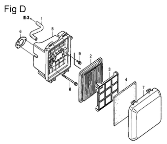 Fig-4 Diagram and Parts List for GSV190LA Type GBH Honda Engine