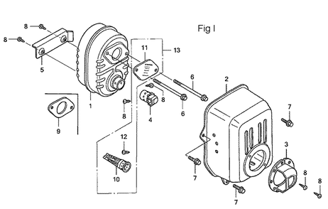 Fig-9 Diagram and Parts List for GC160A Type VXA Honda Engine
