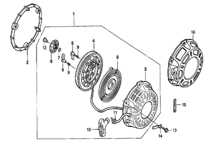 Fig-0 Diagram and Parts List for GX200 Type VSD2 Honda Engine