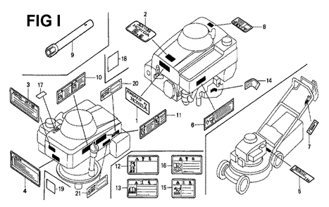 Fig-1 Diagram and Parts List for GXV160 Type N5 Honda Engine