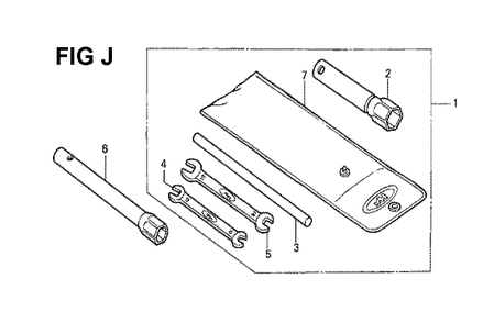 Fig-11 Diagram and Parts List for GXV340 Type DX Honda Engine