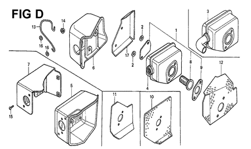 Fig-5 Diagram and Parts List for GXV160 Type S Honda Engine