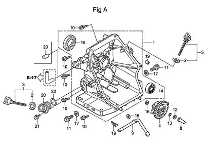 Fig-1 Diagram and Parts List for GC160A Type MHA2 Honda Engine