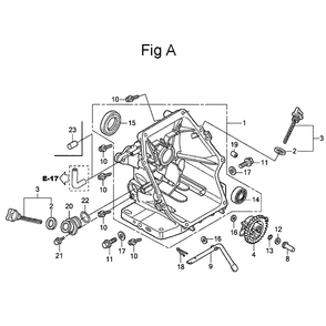 Fig-1 Diagram and Parts List for GC135 Type QHA Honda Engine
