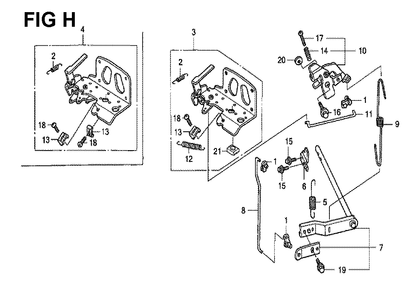 Fig-13 Diagram and Parts List for GXV530 Type JXA3 Honda Engine