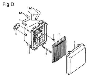 Fig-4 Diagram and Parts List for GCV160A Type S1A Honda Engine