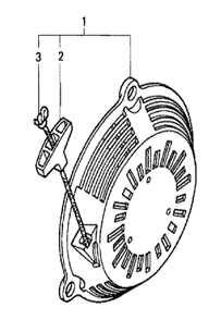Fig-0 Diagram and Parts List for GC135 Type PXU Honda Engine