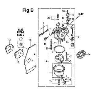 Fig-13 Diagram and Parts List for GXV160UH2 Type SFY1 Honda Engine
