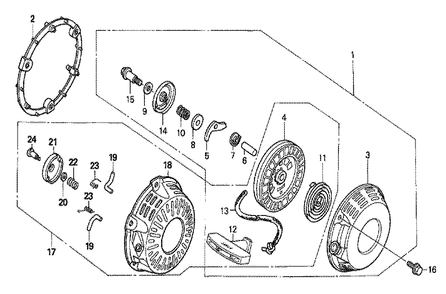 Part Location Diagram of 13310-ZL0-611 Honda Crankshaft Comp.