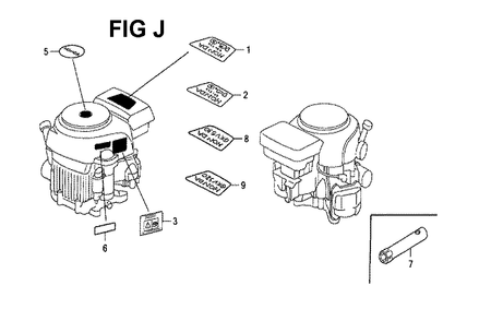 Fig-14 Diagram and Parts List for GXV530 Type UXE3A Honda Engine