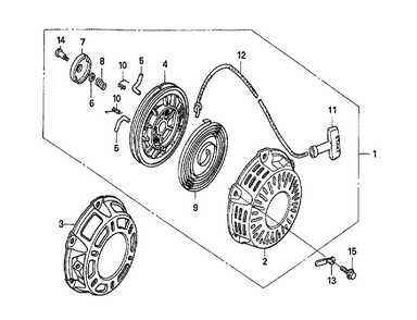 Fig-0 Diagram and Parts List for GX160U1 Type RTB2 Honda Engine