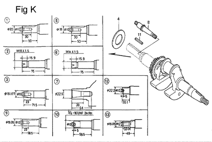 Fig-11 Diagram and Parts List for GC160 Type QHU Honda Engine